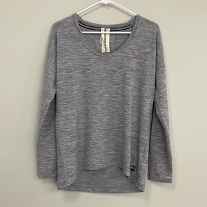 Super Natural- Merino wool blend Henly Grey Long sleeve t-shirt Womens small NWT